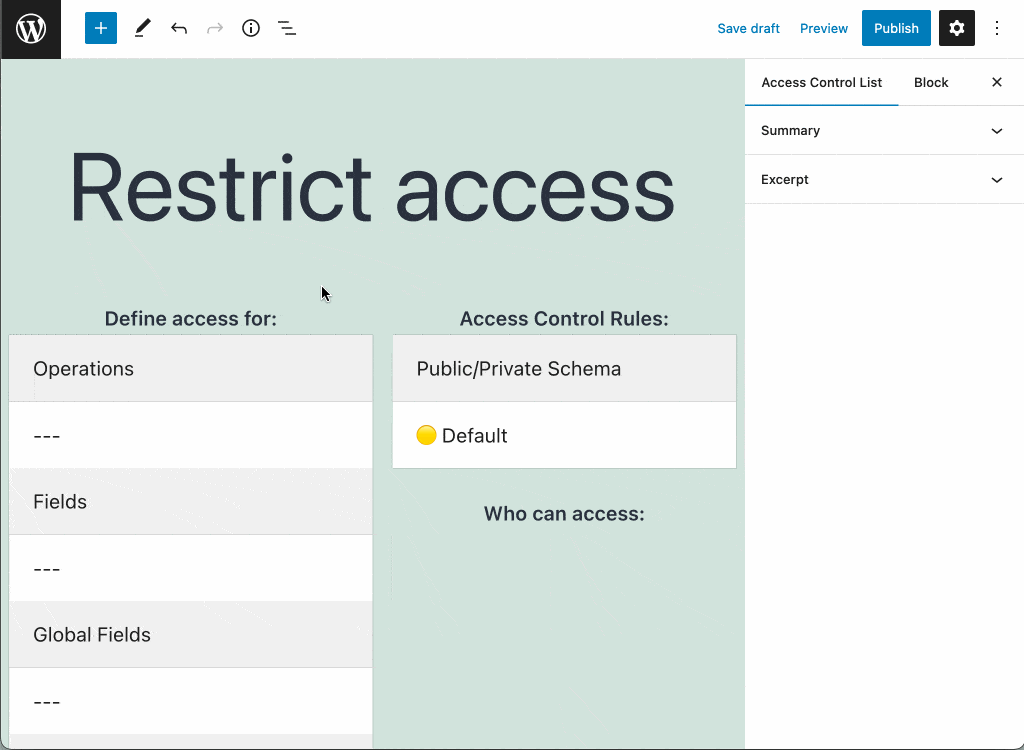Creating an Access Control List