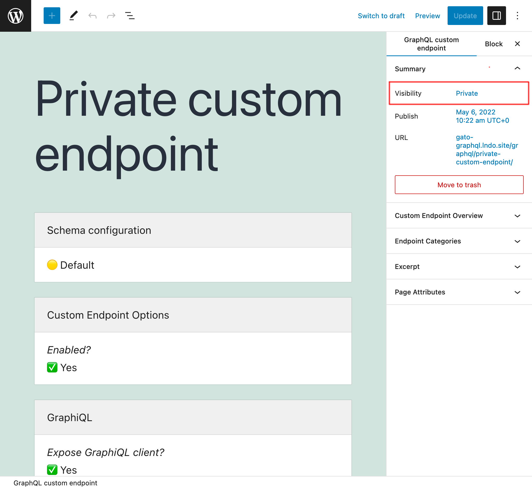 Private Custom Endpoint
